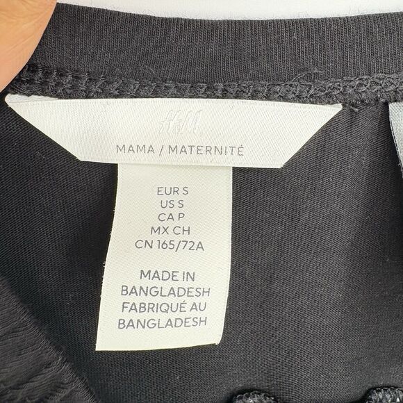 H&M Maternity Joggers Pants Black‎ Size Small - Picture 9 of 10